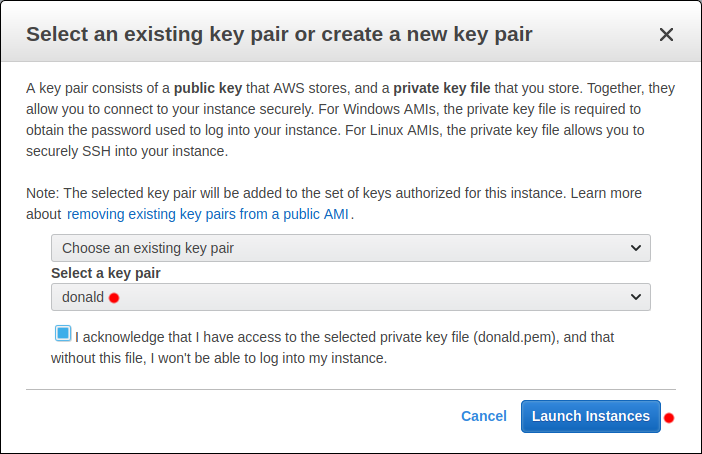 EC2 Key Pair for Bastion SSH