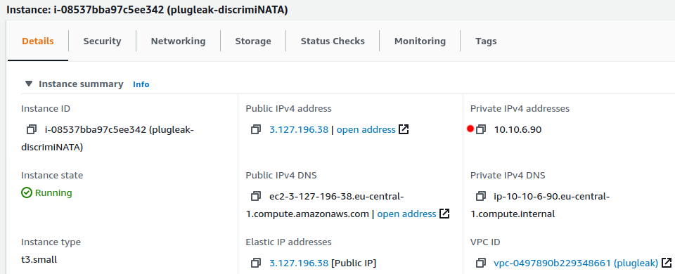 EC2 DiscrimiNAT Private IP