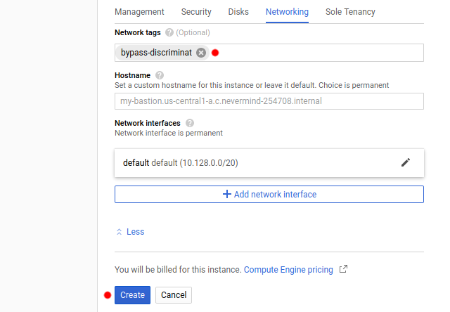 GCP VM Network Tags to bypass discrimiNAT